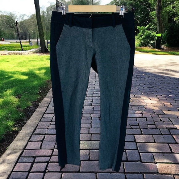 Sold Grey Stretch Pants | Black Taping | Size 6 (95% Cotton, 5% Spandex) - Picture 1 of 6